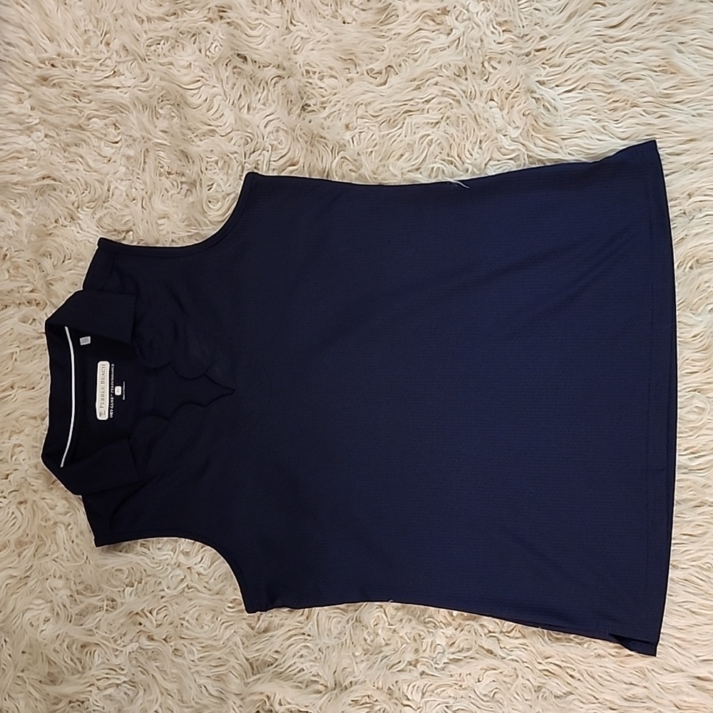 Pebble Beach women golf shirt L color navy